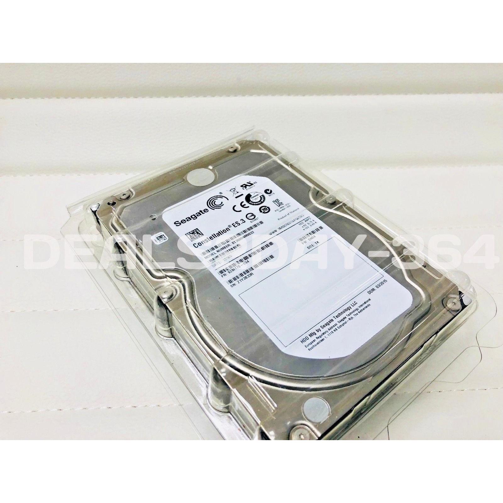 ST3000NM0033 SEAGATE 3TB 7.2K SATA 3.5" 6Gbps HDD CONSTELLATION ES.3 763649030028 - AloinfoUSA