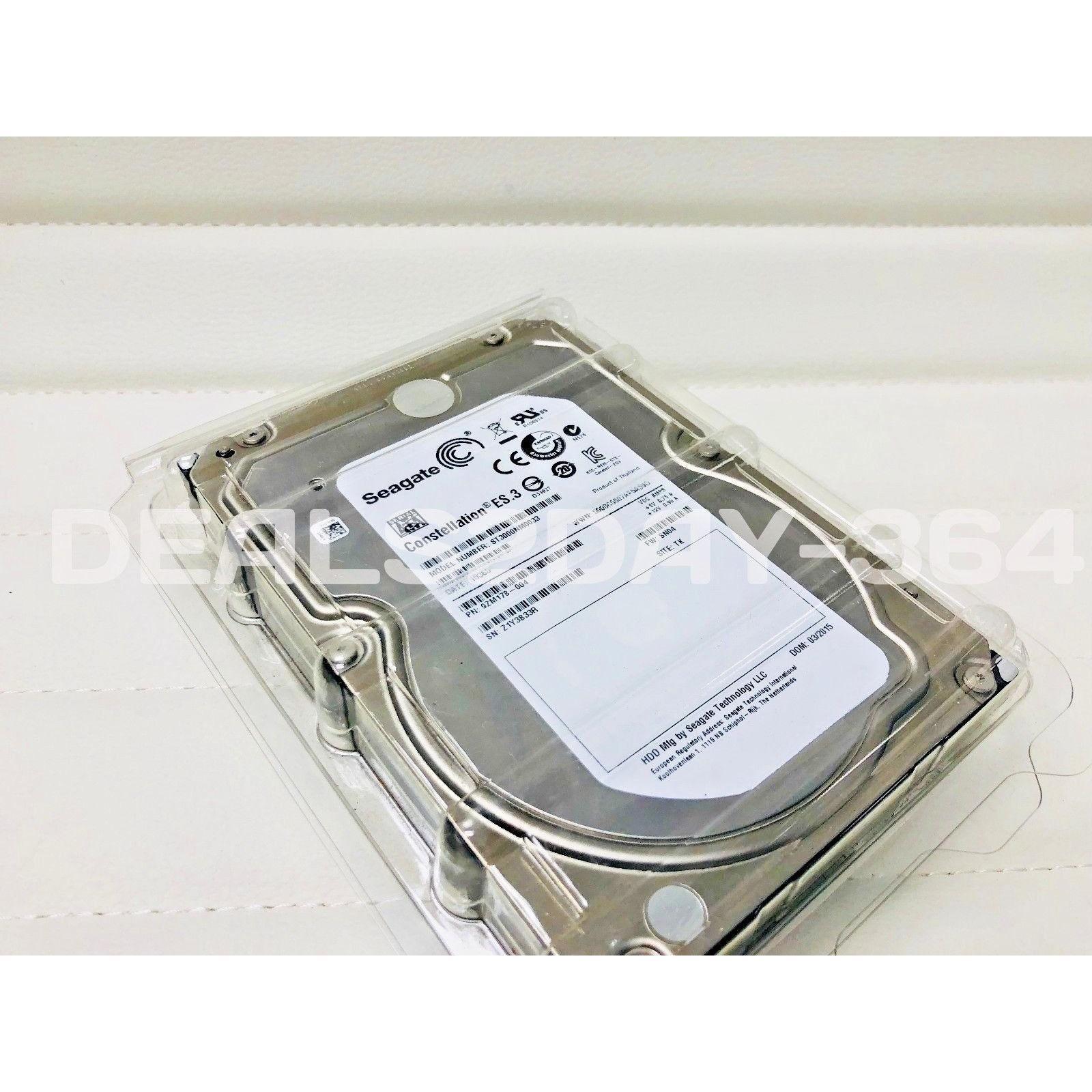 ST3000NM0033 SEAGATE 3TB 7.2K SATA 3.5" 6Gbps HDD CONSTELLATION ES.3 763649030028 - AloinfoUSA