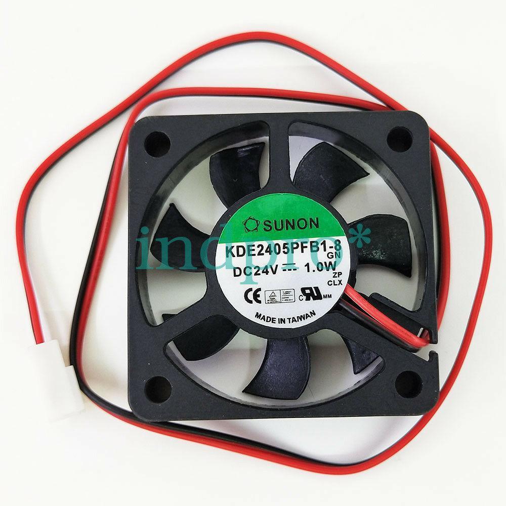 SUNON Fan KDE2405PFB1-8 DC 24V 1.0W 2 pin 50x50x10mm 723585680107 - AloinfoUSA