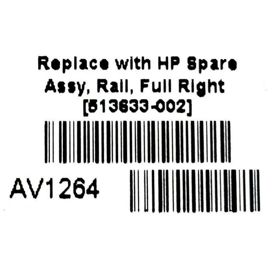 Rieles DL180SE G6 Left & Right 1U 2U Rail Kit 513642-005 513642-006 513633-001 -002 - AloinfoUSA