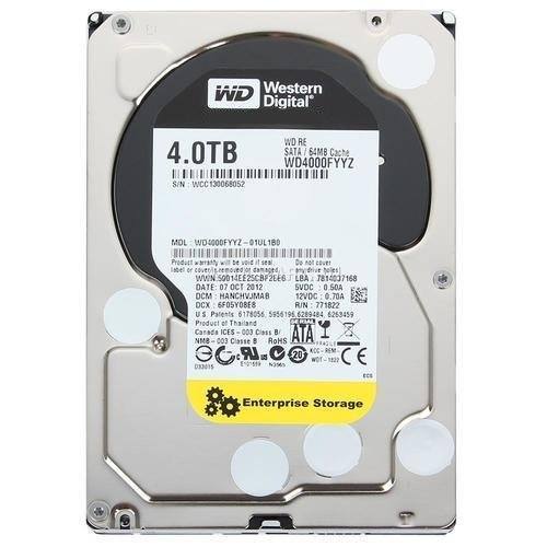 WD RE WD4000FDYZ 7200RPM 4TB 64MB Cache SATA III 6.0Gb/s 3.5" Enterprise Disco - AloinfoUSA