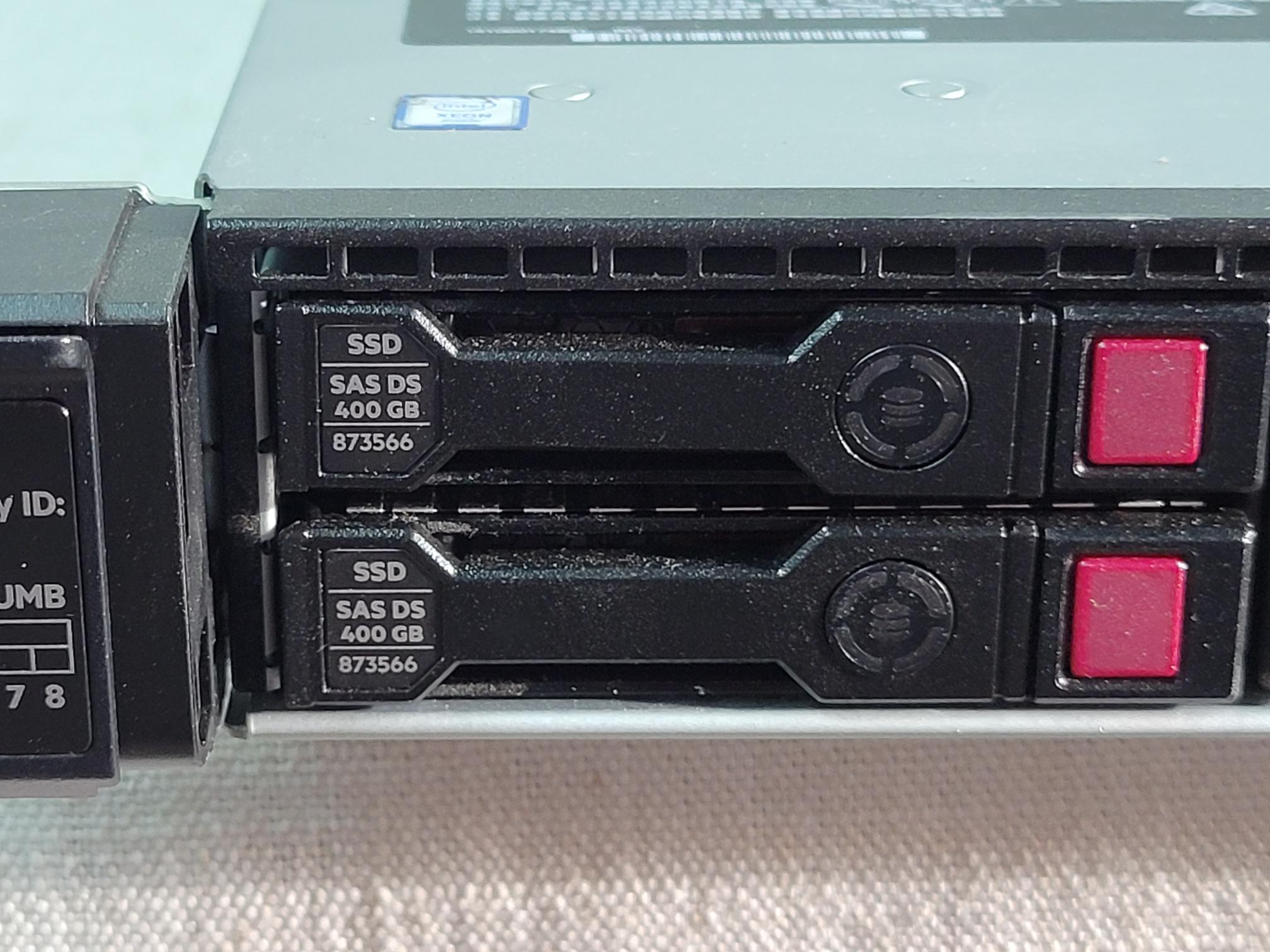 HP Proliant DL360 Gen10 8x 2.5” Server – 2x Gold 6142 2.6GHz 256GB 2x 400GB SSD