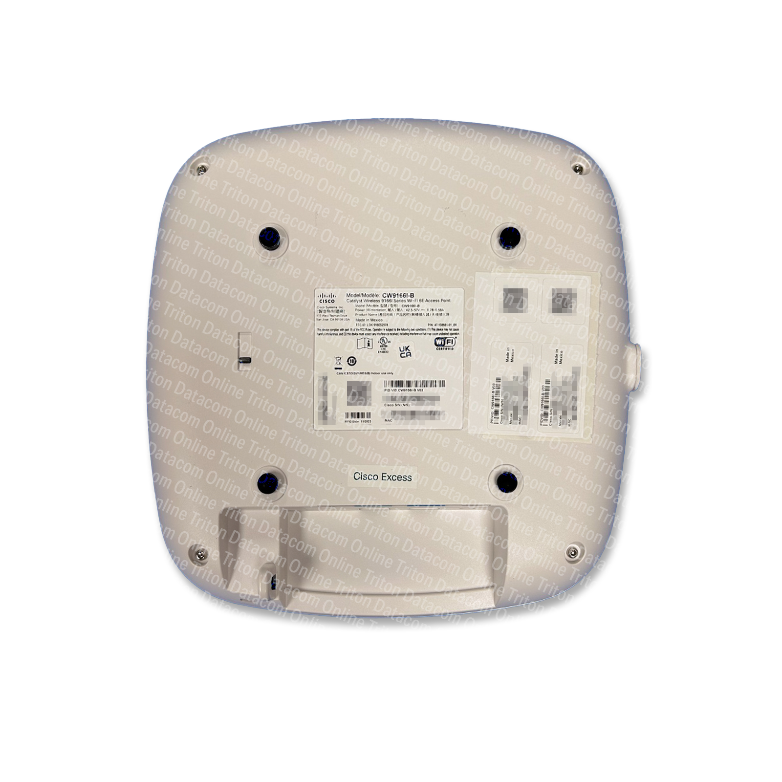 CW9166I-B - Cisco Catalyst 9166 Wireless Access Point with Tri-Band WiFi6E, 4X4:4 MU-MIMO Internal Antennas, for US Regulatory Domain