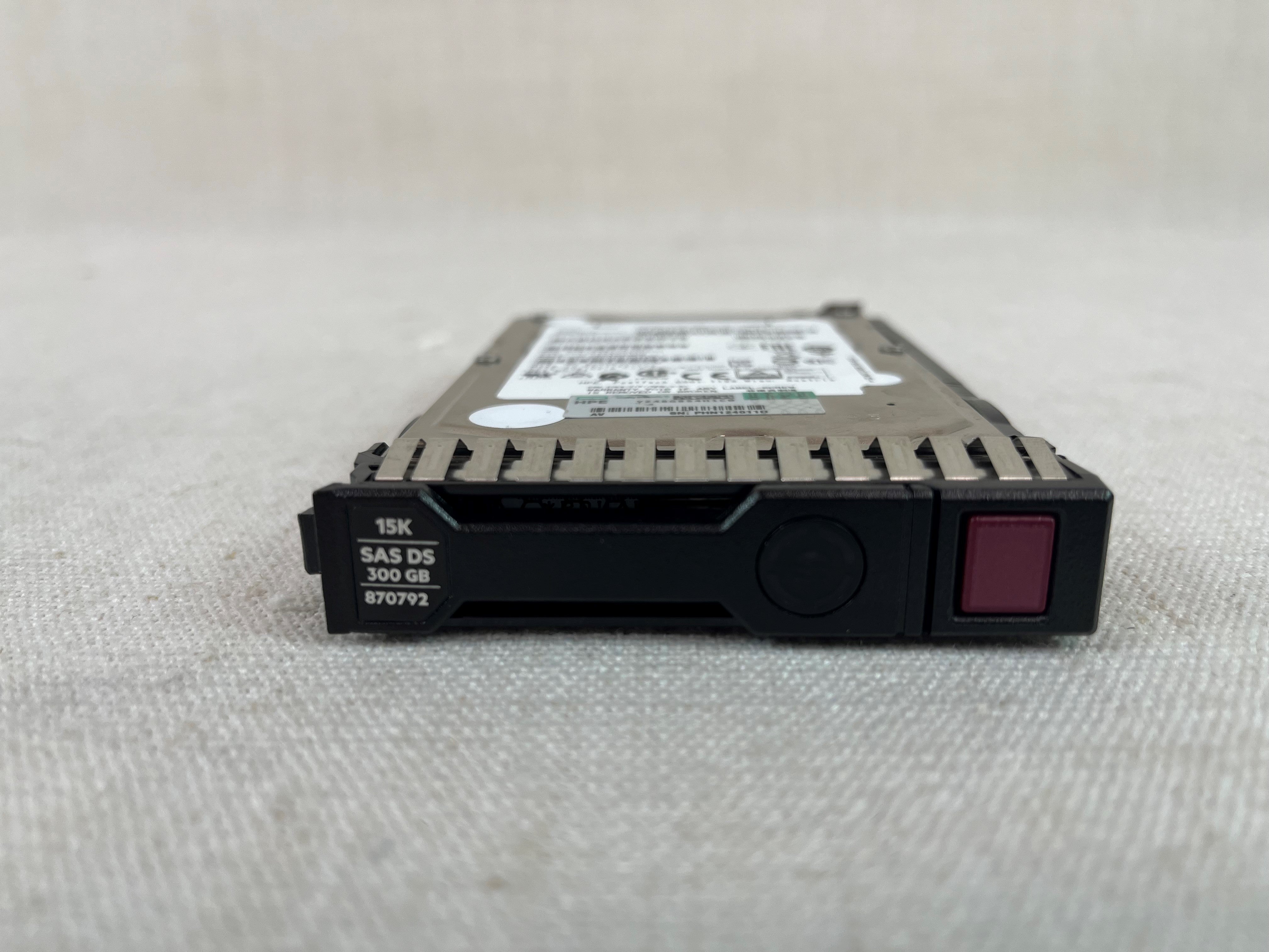 HPE 300GB SAS 15K 12G SFF SC HDD 870792-001 870753-B21