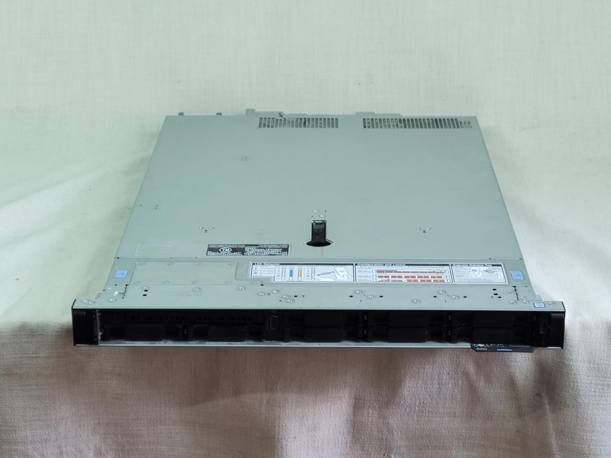 Dell PowerEdge R440 8x 2.5” 1U Server 2x 10C Silver 4210 @ 2.2GHz 512GB RAM H330