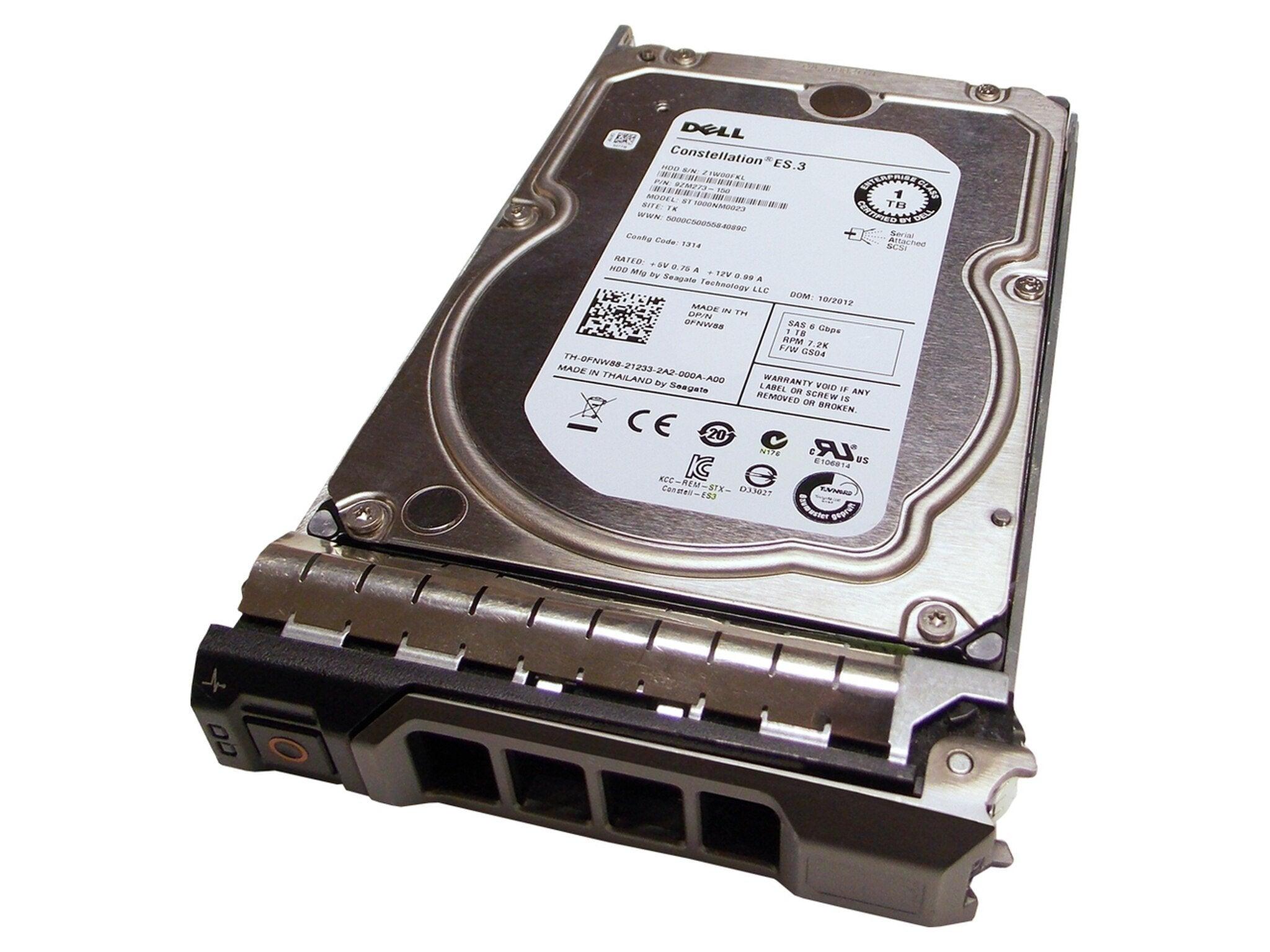 Dell 0PR48V 1TB 7.2k rpm SAS 6G 3.5" Hard Drive