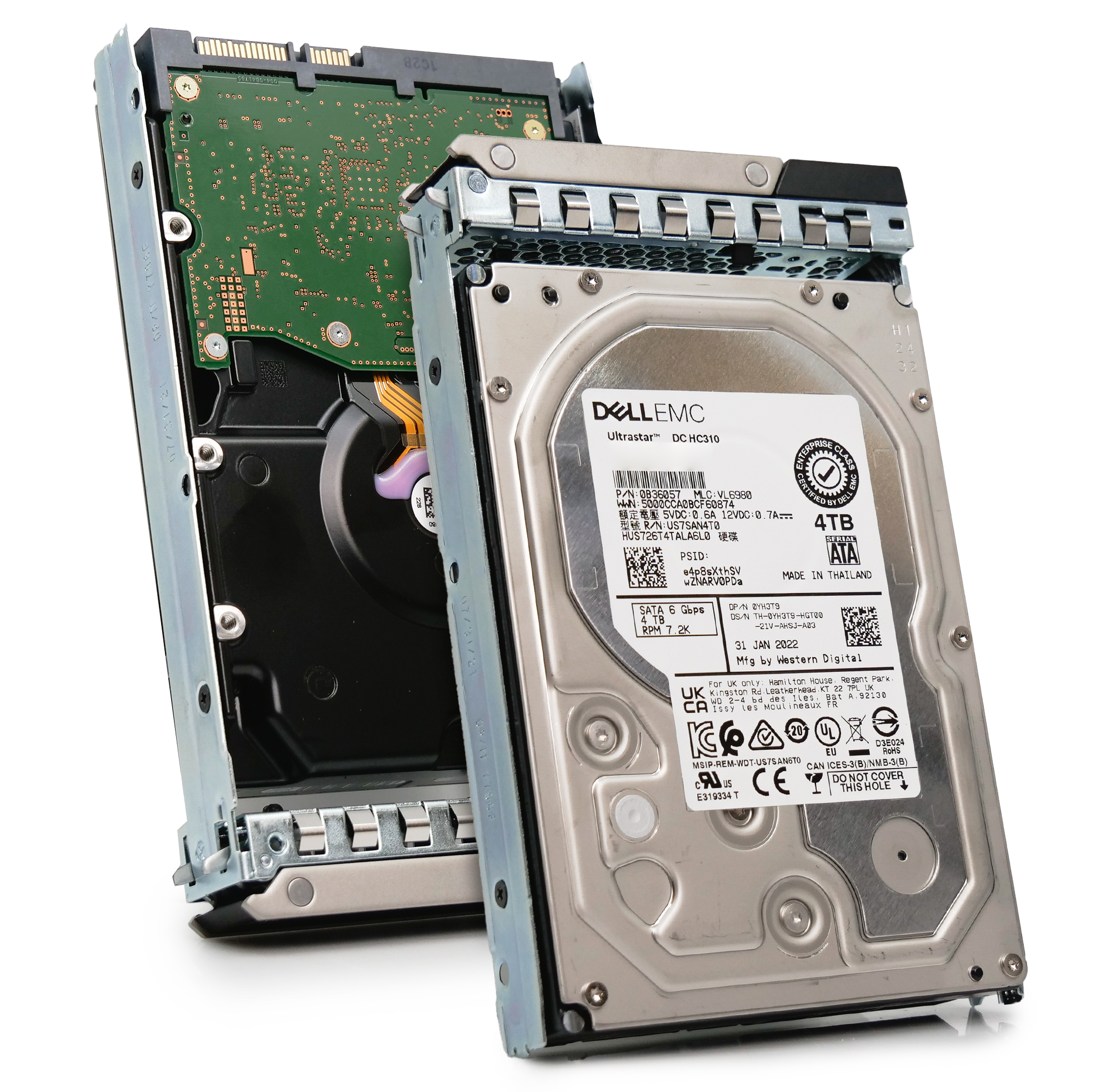 Dell G14 0YH3T9 4TB 7.2K RPM SATA 6Gb/s 512n 3.5in Hard Drive