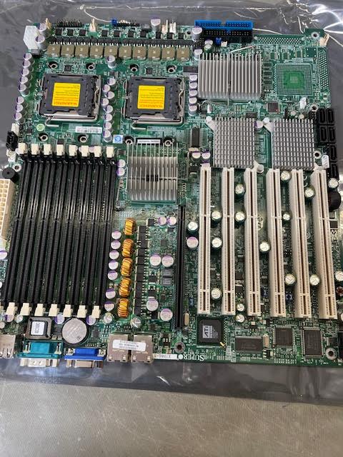 "Used" Supermicro X7DBE-X Dual Socket LGA771 Xeon Intel 5000P PCIX 2GbE eATX Server Motherboard