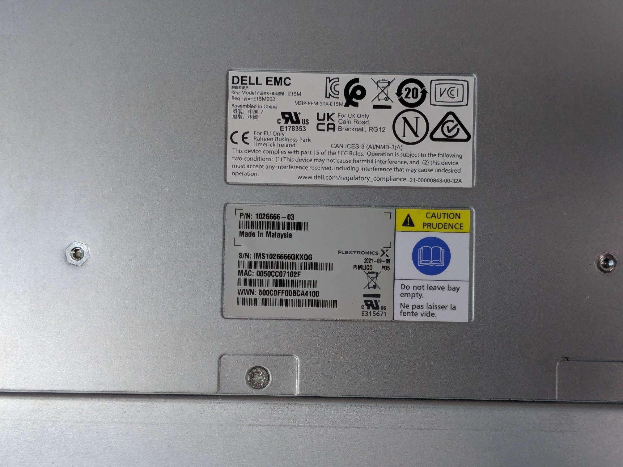 Dell 2RY9V 12Gb/s SAS Expansion Controller PowerVault ME412 ME424 ME484