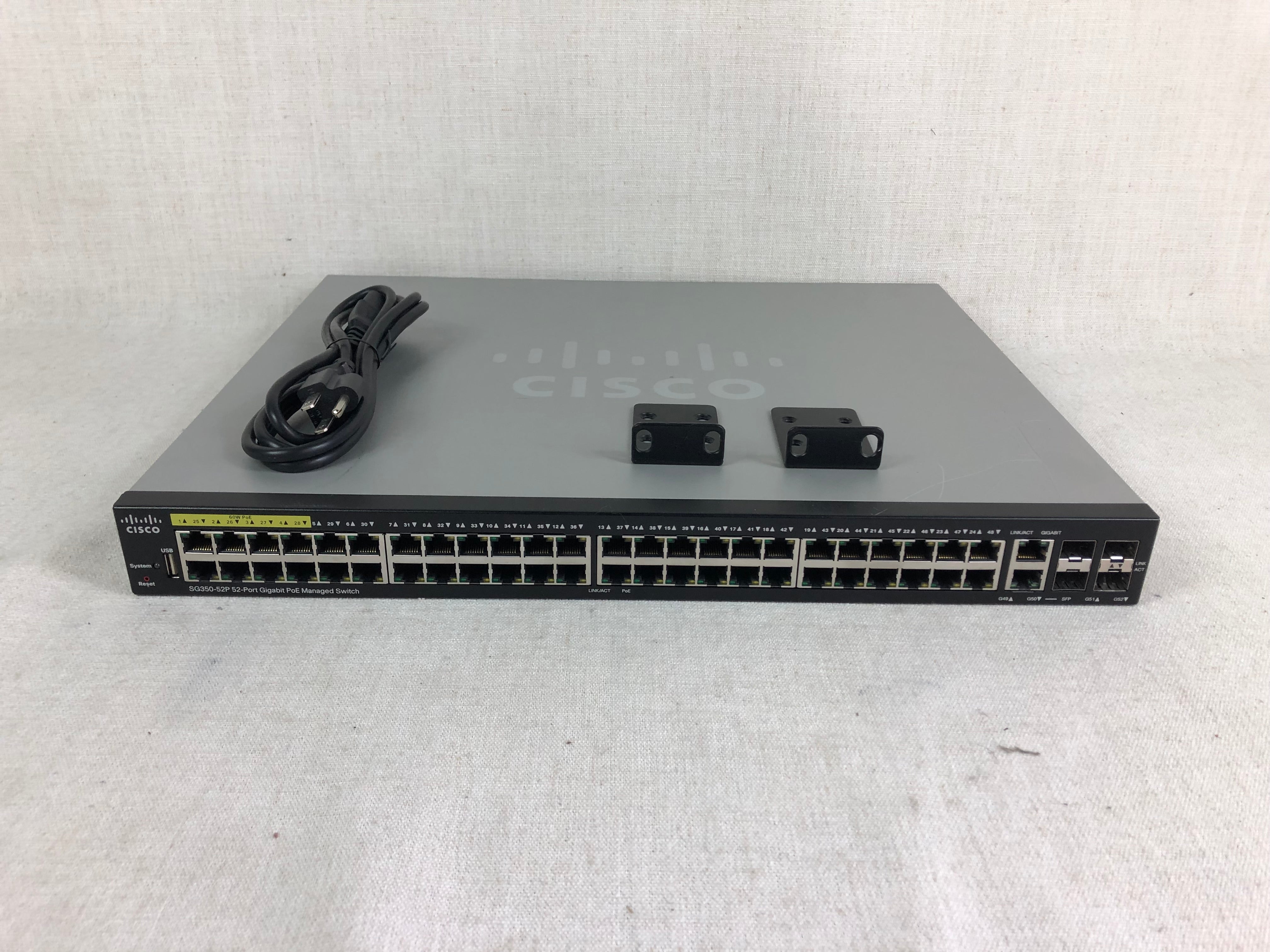 Cisco SG350-52P-K9 52 Port PoE Stackable Managed Switch