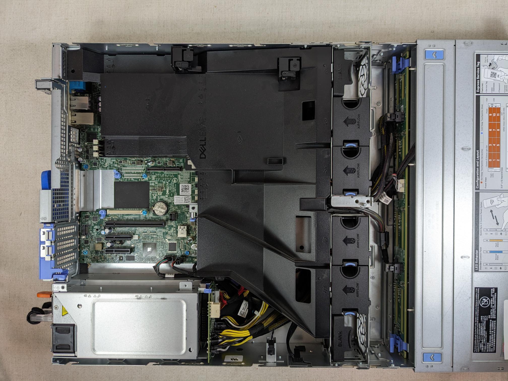 Dell PowerEdge R540 8x 3.5” 2U Barebones Server - 2x Heatsink, 2x 750W