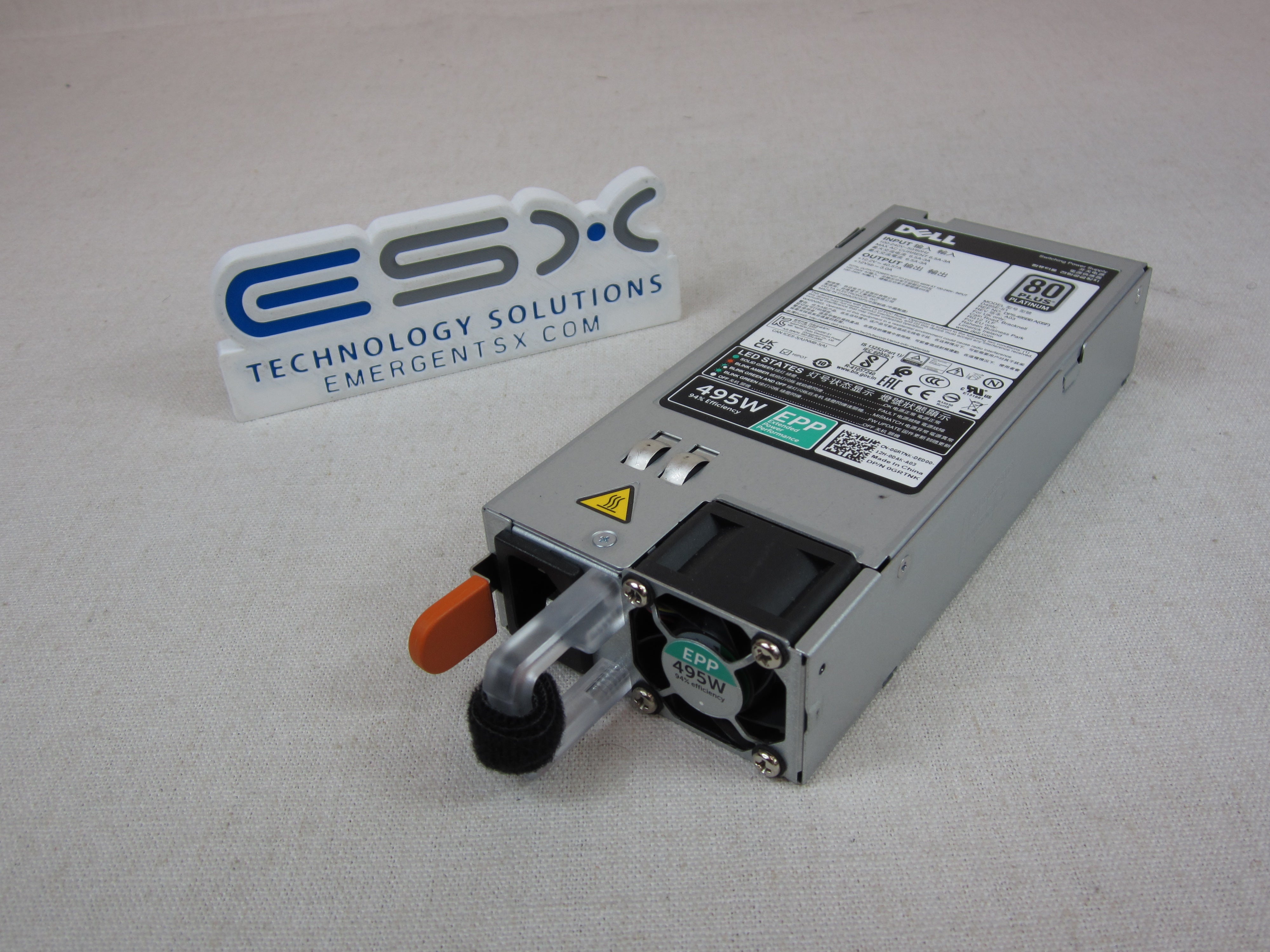 Dell GRTNK 495W 80 Plus Platinum Power Supply 13G/14G