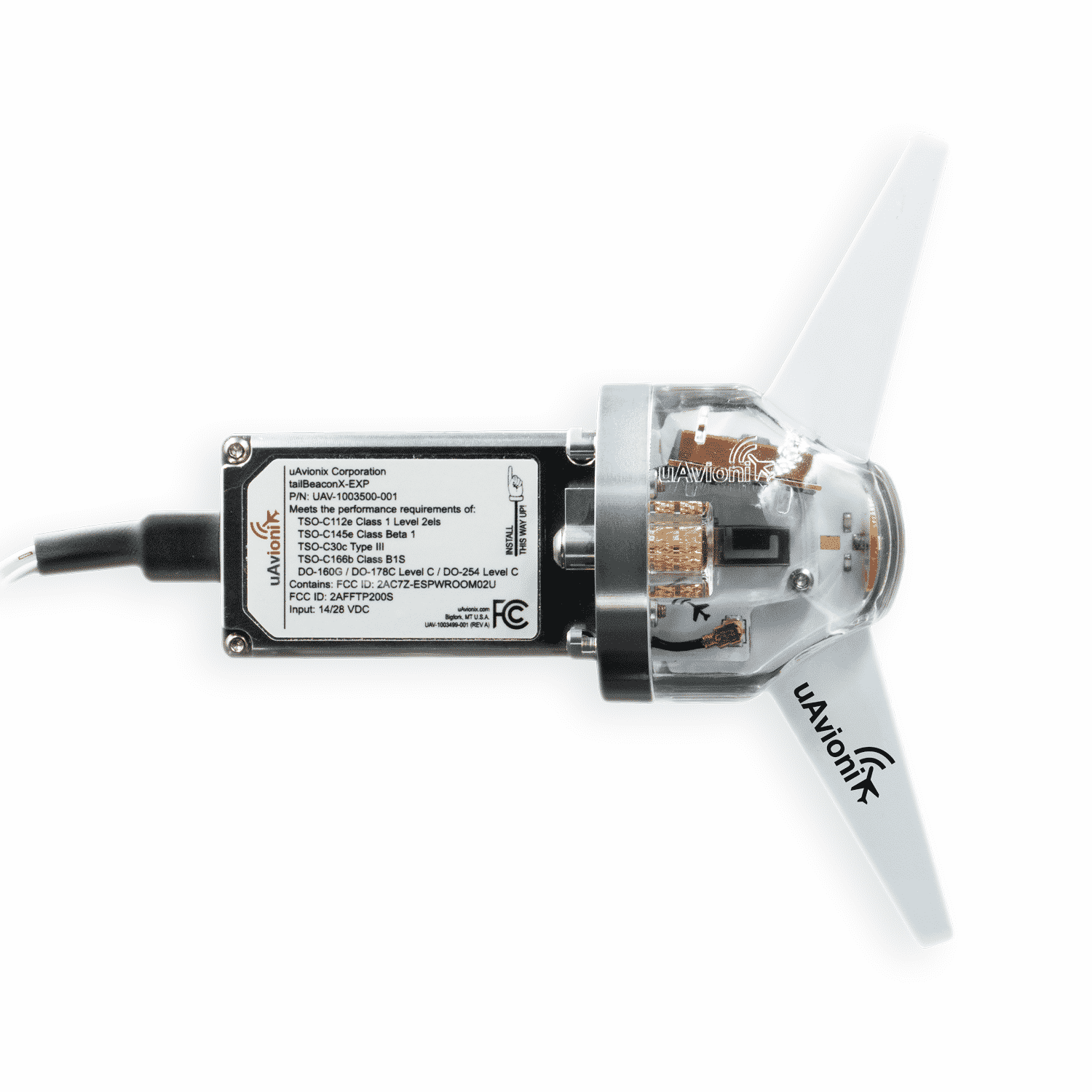 uAvionix tailBeaconX TSO ADS-B Transponder - Certified