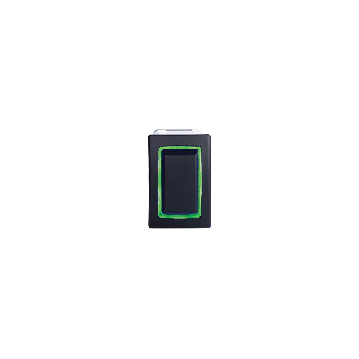 Sierra RK40610G Rocker Switch w/Halo LED Light, ON OFF, SPST, Geen