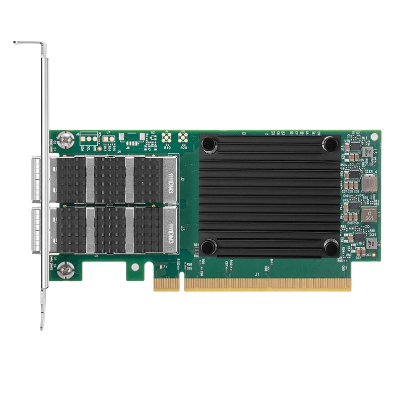 NVIDIA Mellanox MCX623106AN-CDAT ConnectX®-6 Dx EN Network Interface Card, 100GbE Dual-Port QSFP56, PCIe4.0 x 16, Tall&Short Bracket