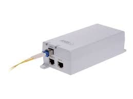 Axis Communication T8154 60W SFP MIDSPAN Media Converter with PoE, Wall/Shelf/DIN-Rail Mount, 10/100/1000 Mbps, 100-240VAC Input, 56VDC 60 W Output