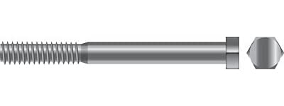 Seachoice SC30110 Cap Screw Hex Head, 3/8"-16 x 4-1/2"