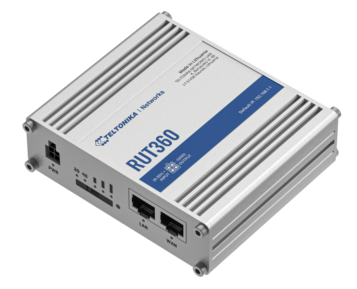 Teltonika LTE Cat6 Industrial Cellular Router (RUT360)