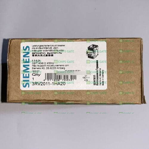 Siemens 3RV2011-1HA20 Circuit Breaker 5.5-8Amp 3P 690Vac