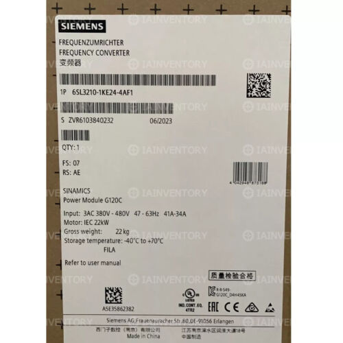 6SL3210-1KE24-4AF1 Siemens