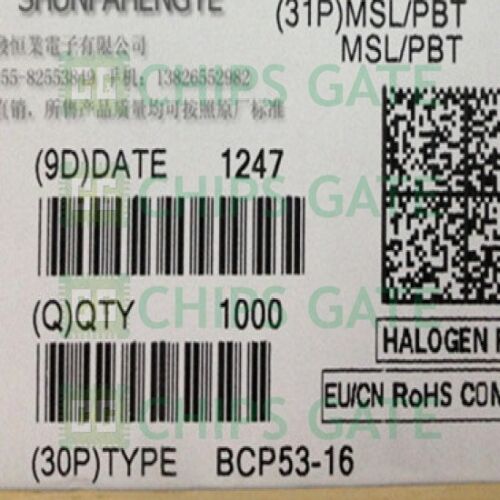 9PCS BCP53-16,135 TRANSISTOR PNP 80V 1A SOT223 BCP53-16 BCP53 53-16