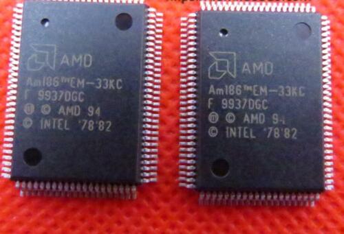 AMD AM186EM-33KC CPU  16Bit Embedded Processor 25MHz QFP100
