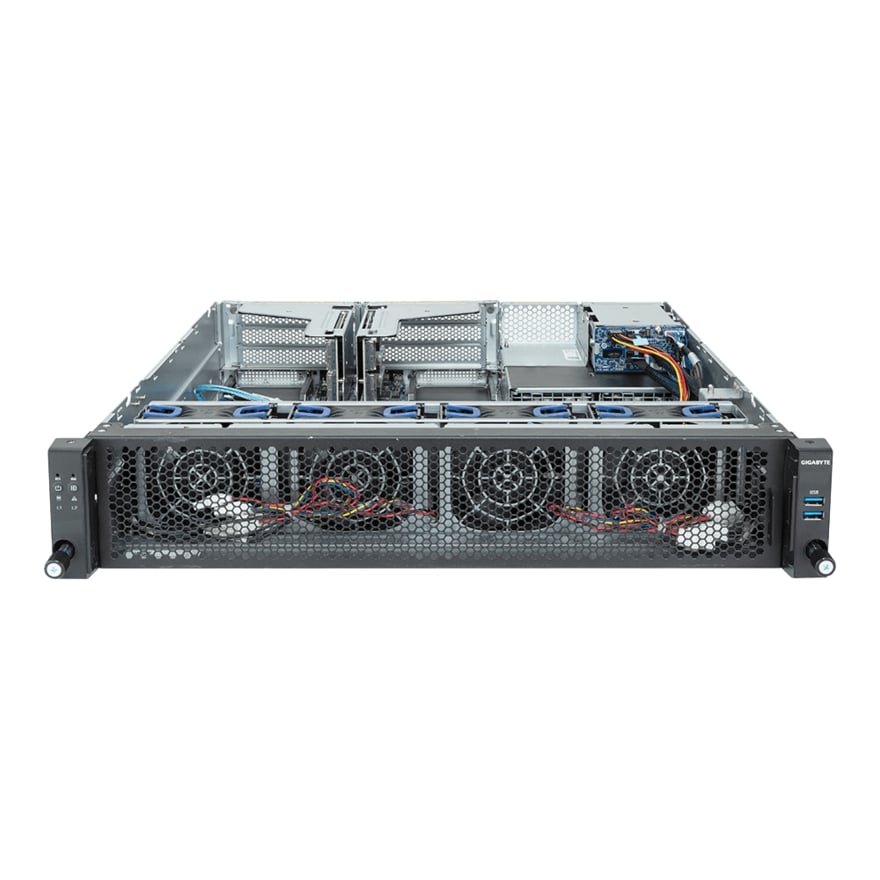Gigabyte E263-S30 2U Rackmount Single Socket 4th Gen Intel Xeon Scalable Server - Short Depth Edge Platform - Redundant PSU