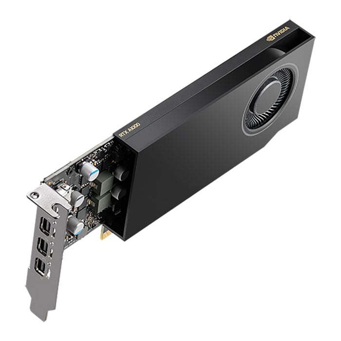 8GB PNY NVIDIA RTX A1000, Ampere, 2304 CUDA, 72 Tensor, 18 RT, GDDR6, PCIe 4.0(x8, 4x mDP 1.4a, OEM