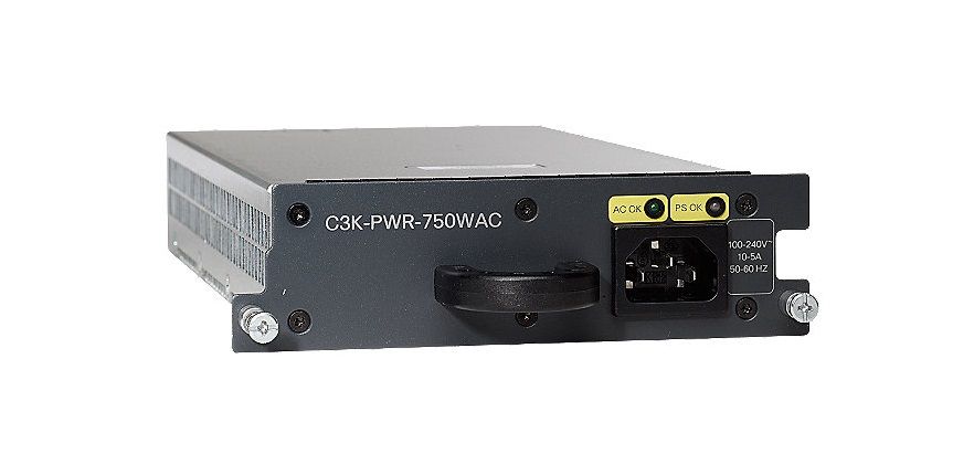 C3K-PWR-750WAC= Cisco 750 Watts 100-240V Power Supply for Catalyst 3750E-3560E