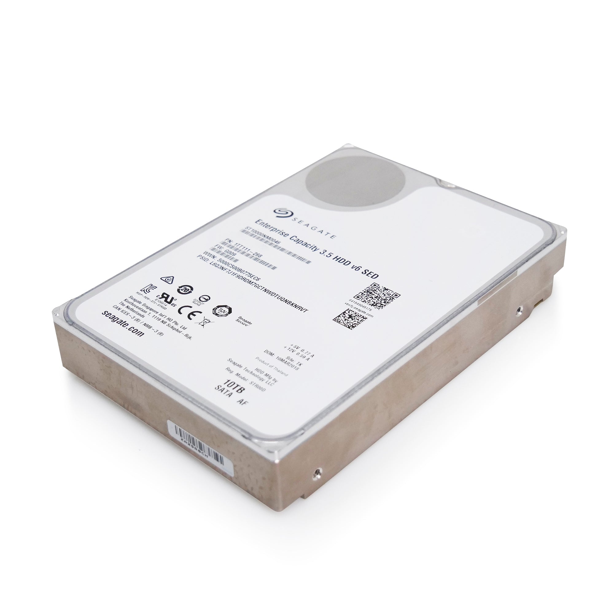 Seagate Enterprise Capacity ST10000NM0046 10TB 7.2K RPM SATA 6Gb/s 512e 3.5in Refurbished HDD