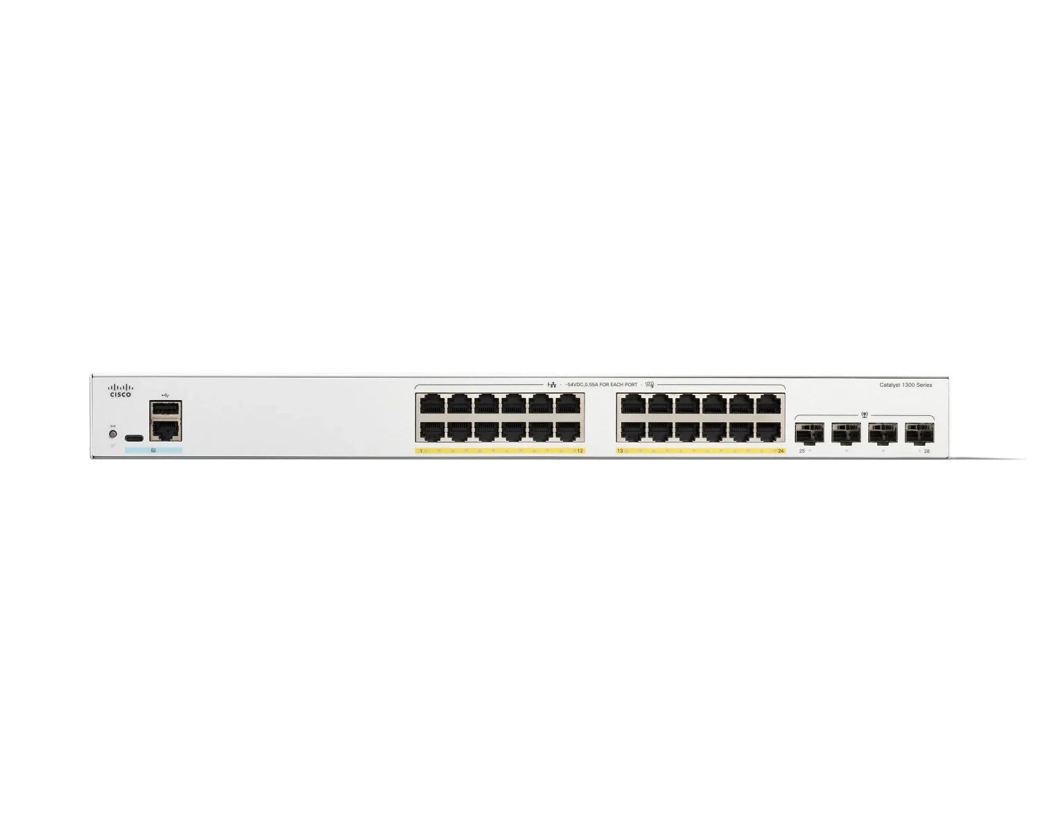 Cisco Catalyst C1300-24FP-4G 24-Port PoE+ Switch with 370W and 4 SFP