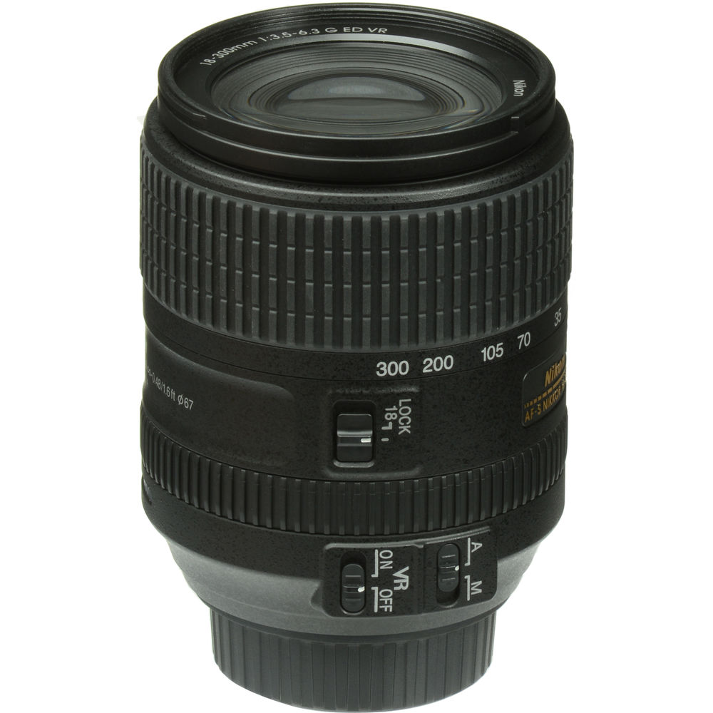 Nikon 18-300mm VRf/3.5-6.3 DX AF-S G ED Lens - F Mount
