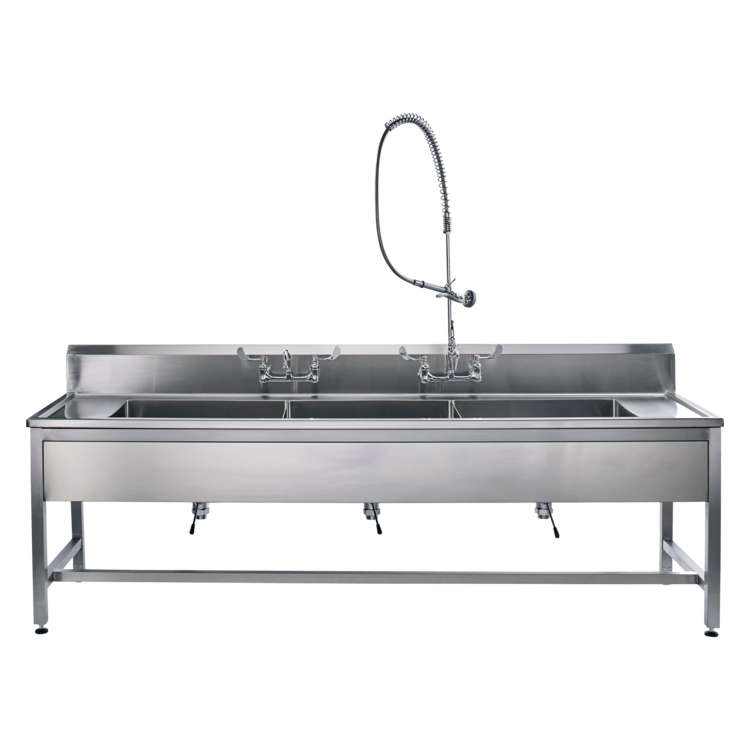 Blickman Decontamination Station 116"W x 26 1/2"D