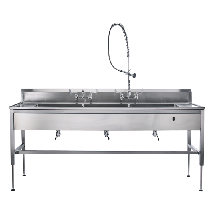 Blickman Decontamination Station 116"W x 30"D