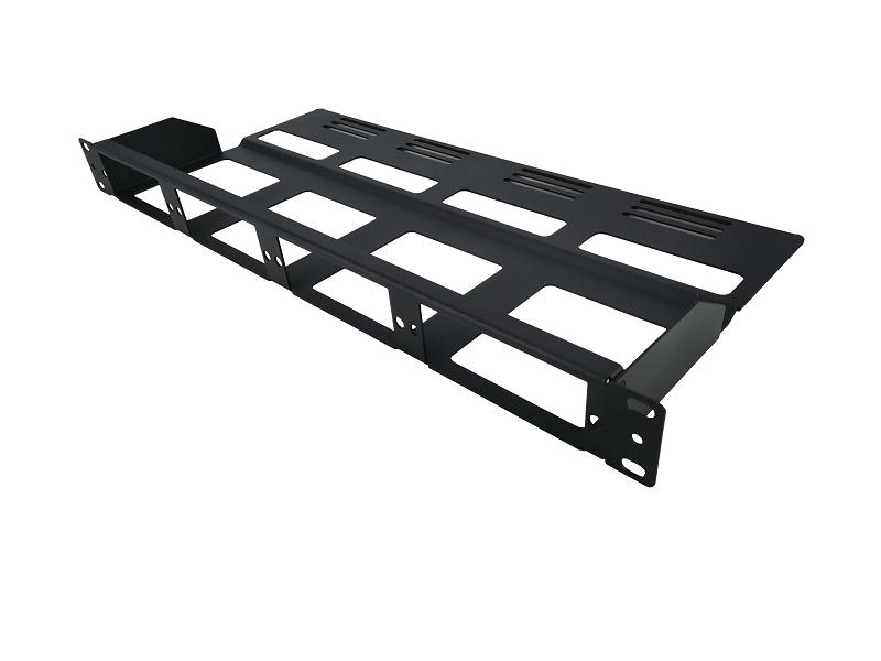 FHD High Density 1U Rack Mount Modular Enclosure Unloaded, Rear Cable Managers, Holds up to 4 x FHD Cassettes or Panels, 144 Fibers (LC), FHD-1U-CMP400