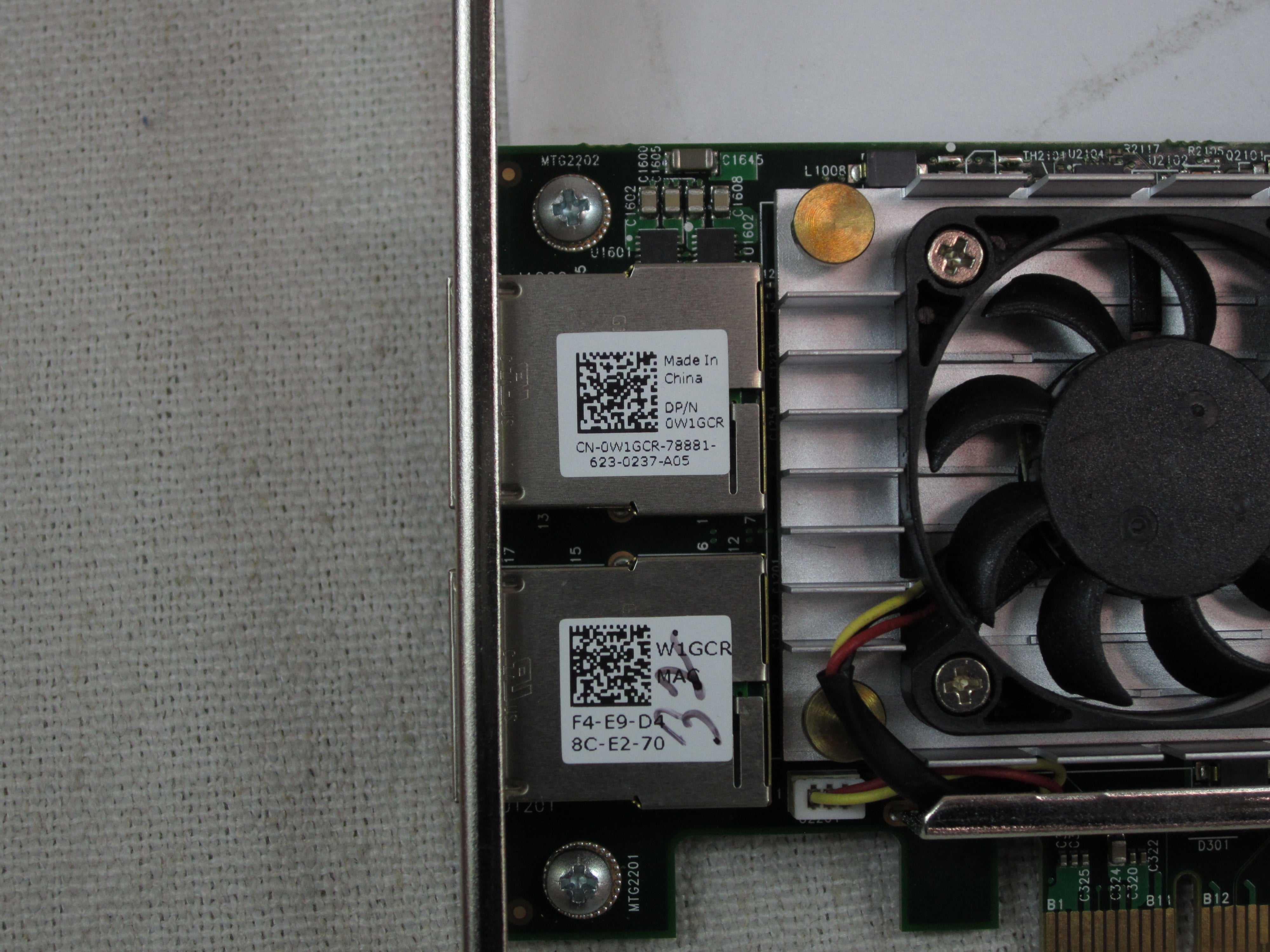 Dell W1GCR Broadcom 57810S Dual-Port 10GbE BASE-T Network Adapter Full Height