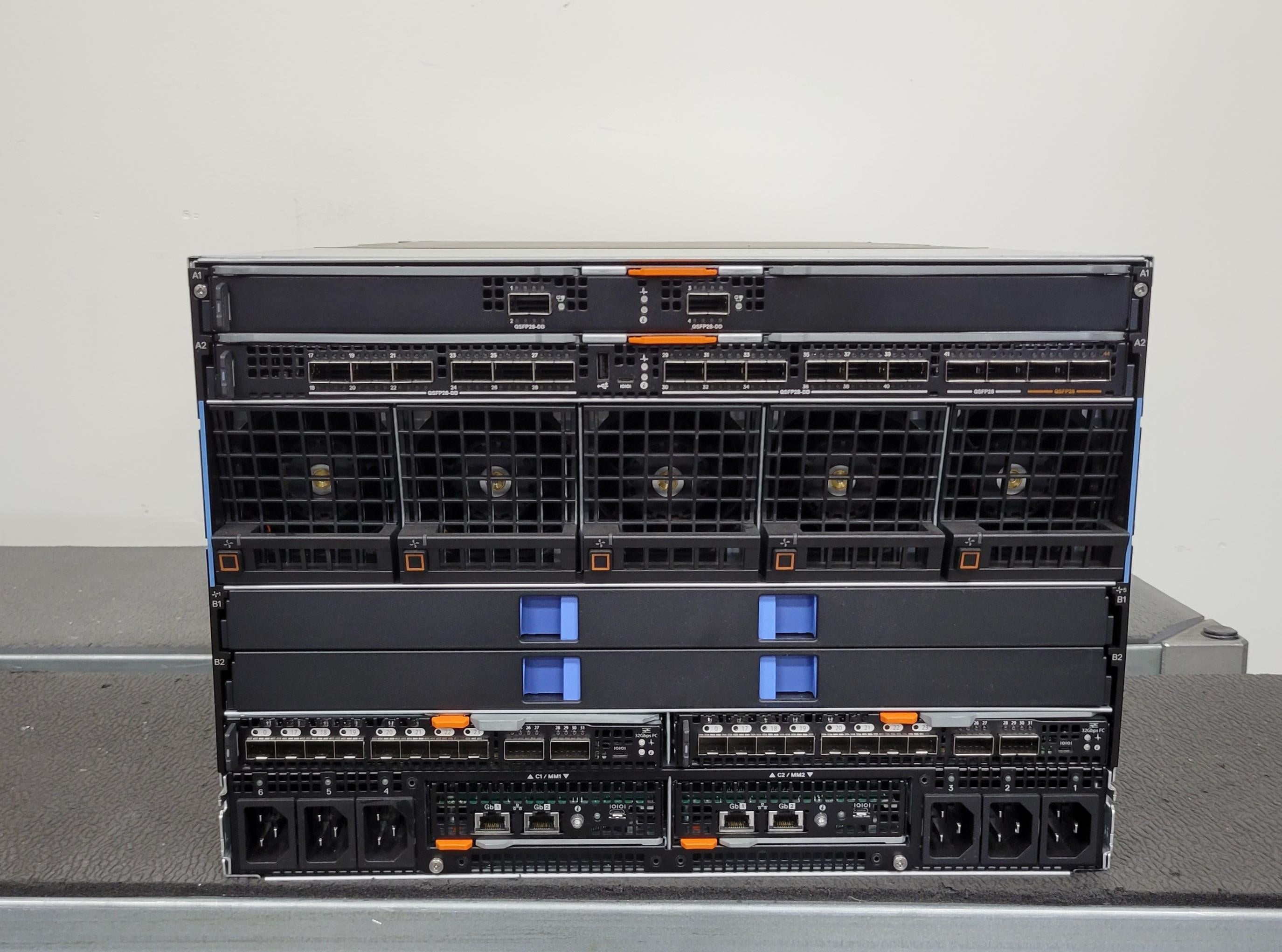 Dell MX7000 8 Slot Blade System Chassis – Full PSU/Fans, 2x MX9002m, 2x MX9116n
