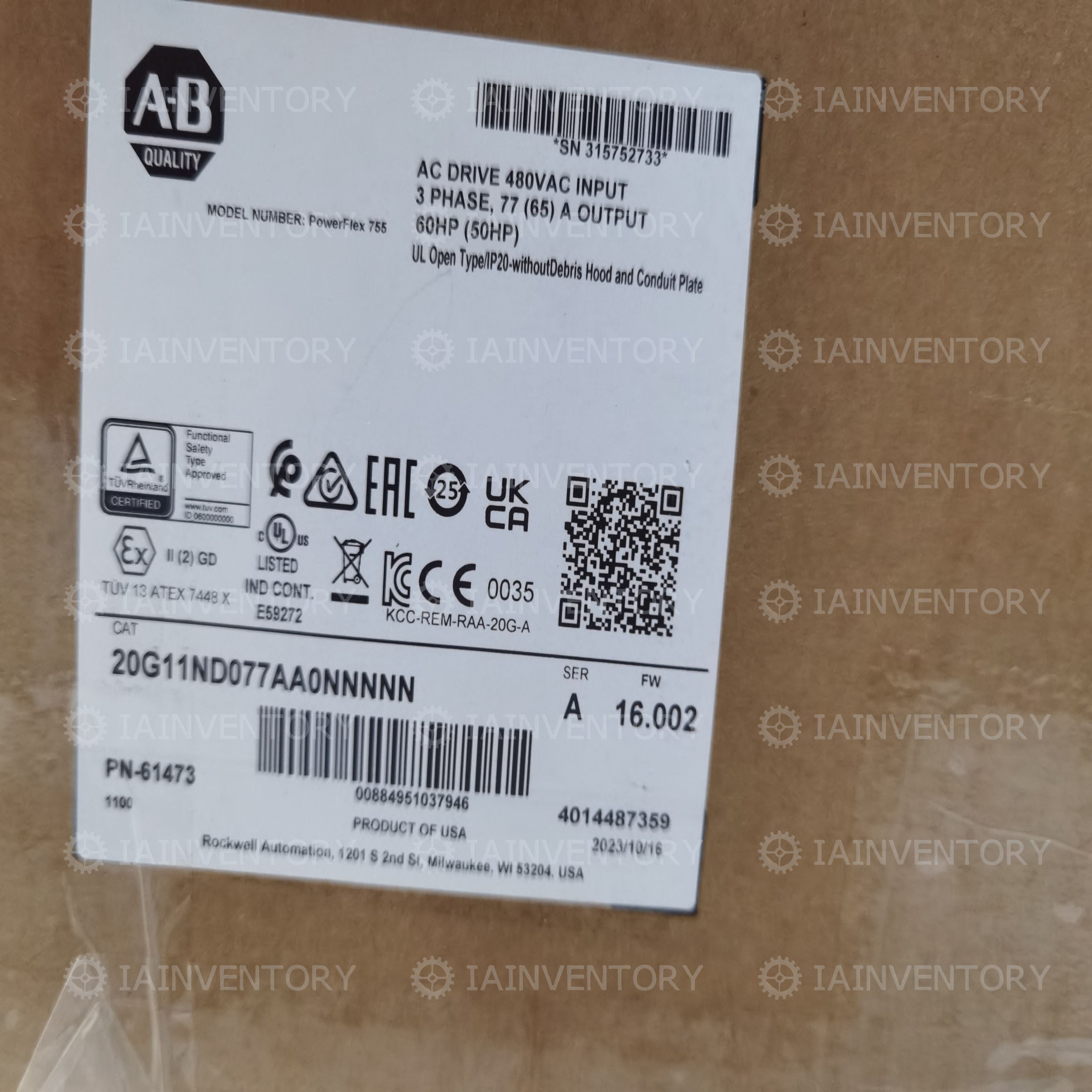 20G11ND077AA0NNNNN Allen-Bradley