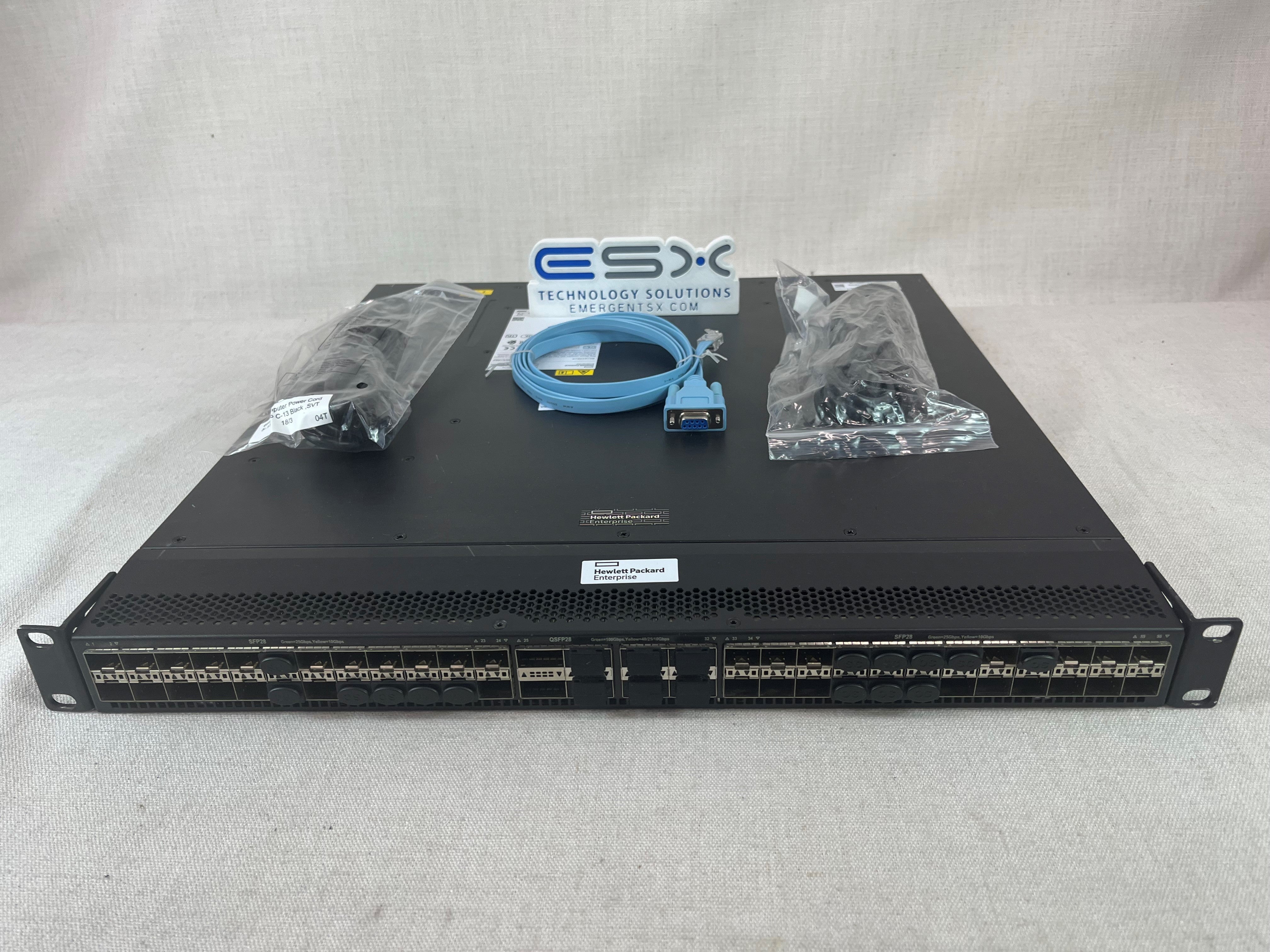 HPE 5945 48SFP28 8QSFP28 Switch Power Supplies & 5 Fans JQ074A
