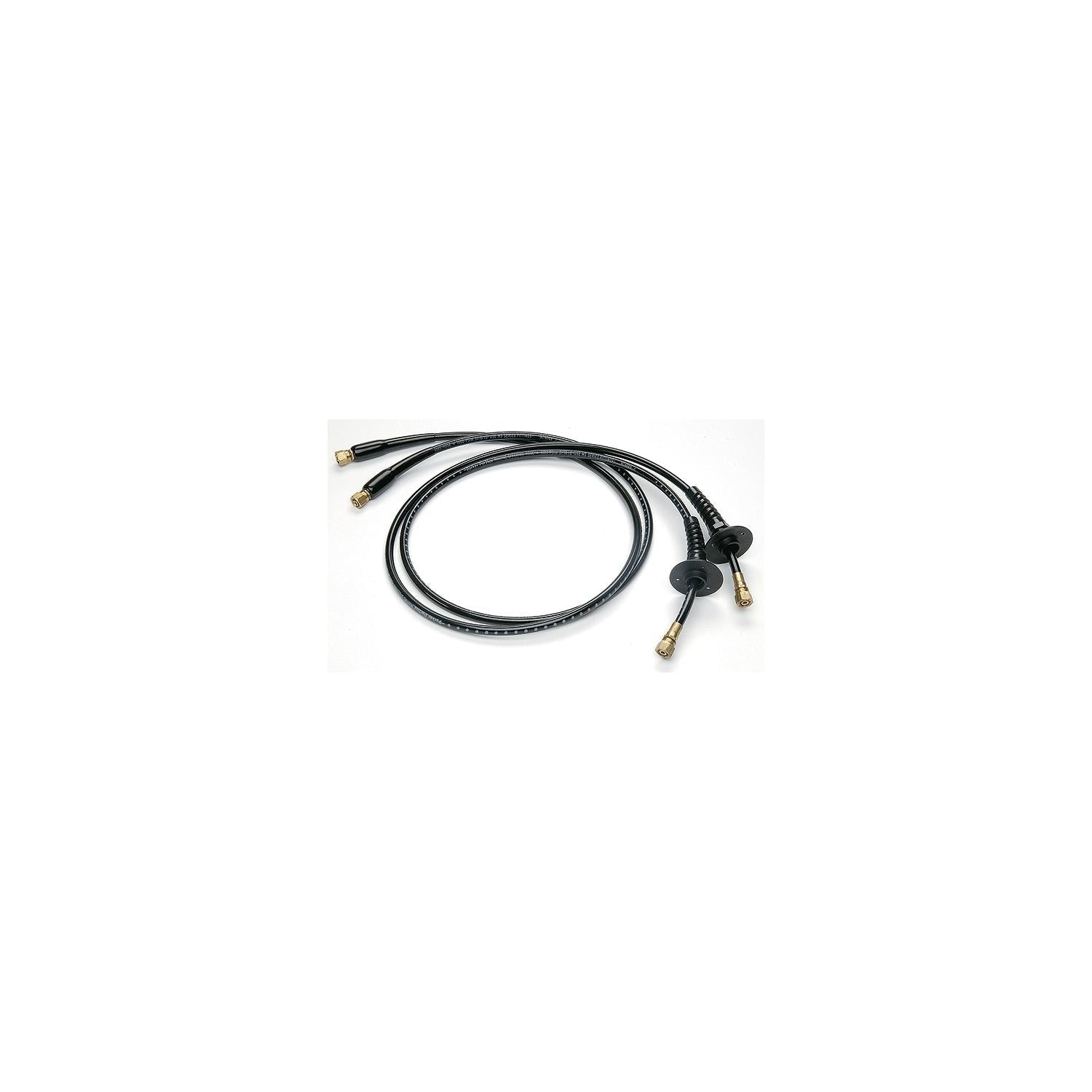 Uflex KITOBBHBR-10 Hydraulic Hose Kit with Fittings, 10', Includes Pre-Crimped Brass/Bulkhead Fittings, Bend Restrictors