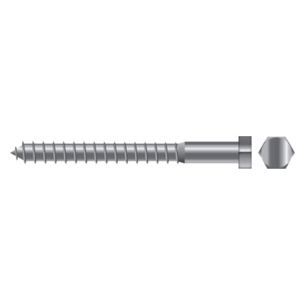 Seachoice SC1267 Lag Screw, 1/4 x 4"