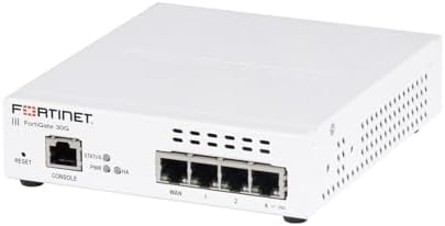 Fortinet FortiGate-30G Firewall for Small Offices with 4 Gigabit Ethernet RJ45 Ports (FG-30G)|B0DJBJMCWF