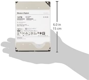 Western Digital Ultrastar DC HC550 WUH721816ALE6L4 0F38462 16TB 7.2K RPM SATA 6Gb/s 512e 512MB 3.5" SE HDD|B0921PYS45