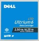 Dell LTO-6 Tape 2.5tb/6.25tb, Dell Lto-6 Ultrium, Part # 342-5450/ 3w22t|B00WUCTBOW