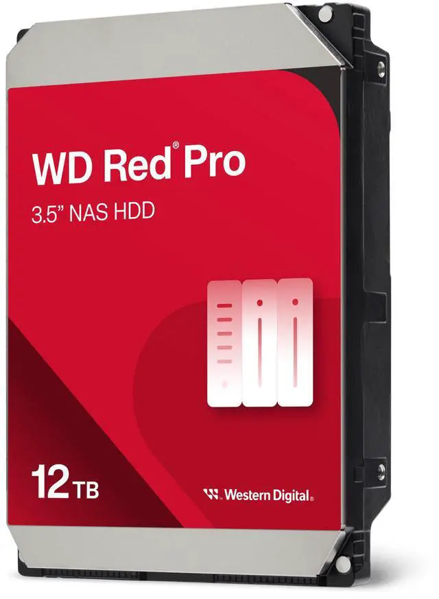 WD Red Pro WD122KFBX 12TB 7200 RPM 512MB Cache SATA 6.0Gb/s 3.5" Internal Hard Drive