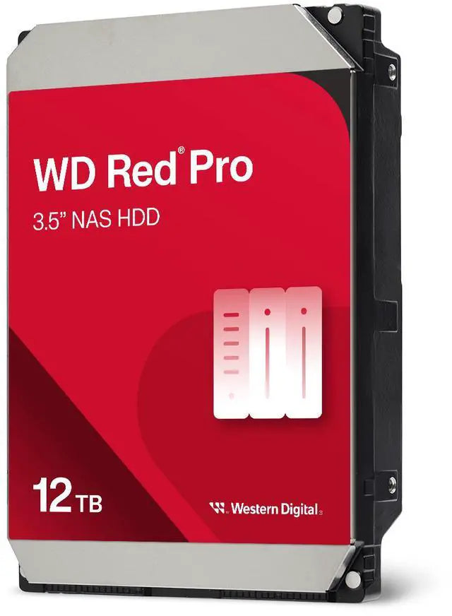 WD Red Pro WD122KFBX 12TB 7200 RPM 512MB Cache SATA 6.0Gb/s 3.5" Internal Hard Drive