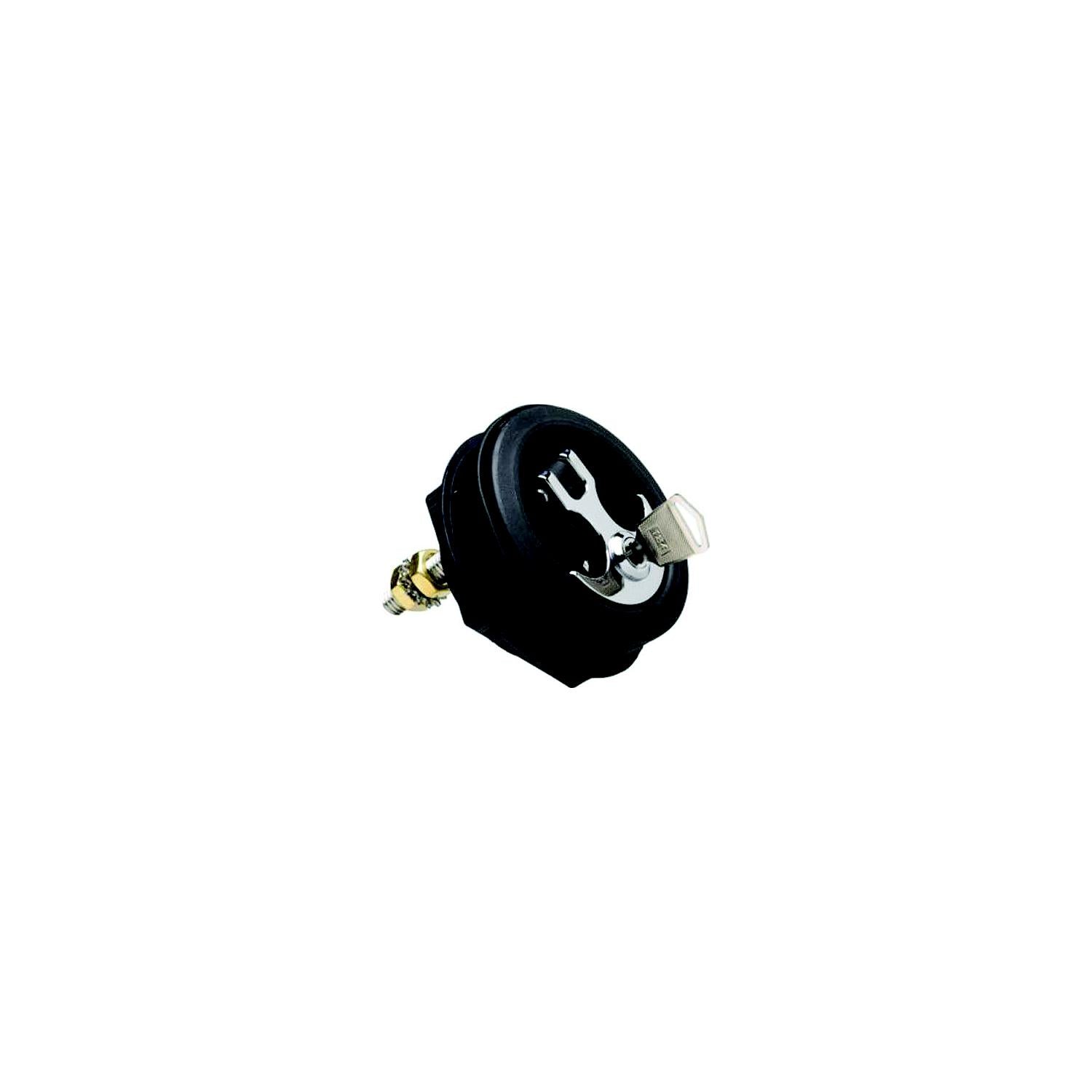TH Marine ALC-1-DP T-H Marine Locking Anchor Handle Latch, Black Body, Chrome Handle