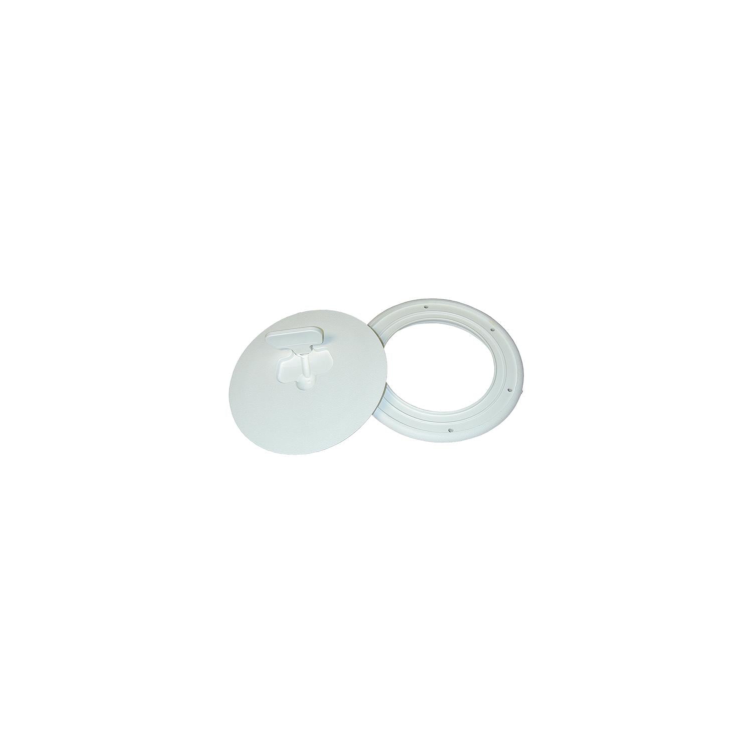 TH Marine DPCAM-6-2-DP T-H Marine Quick Release Deck Plate 6" Diameter, Polar White