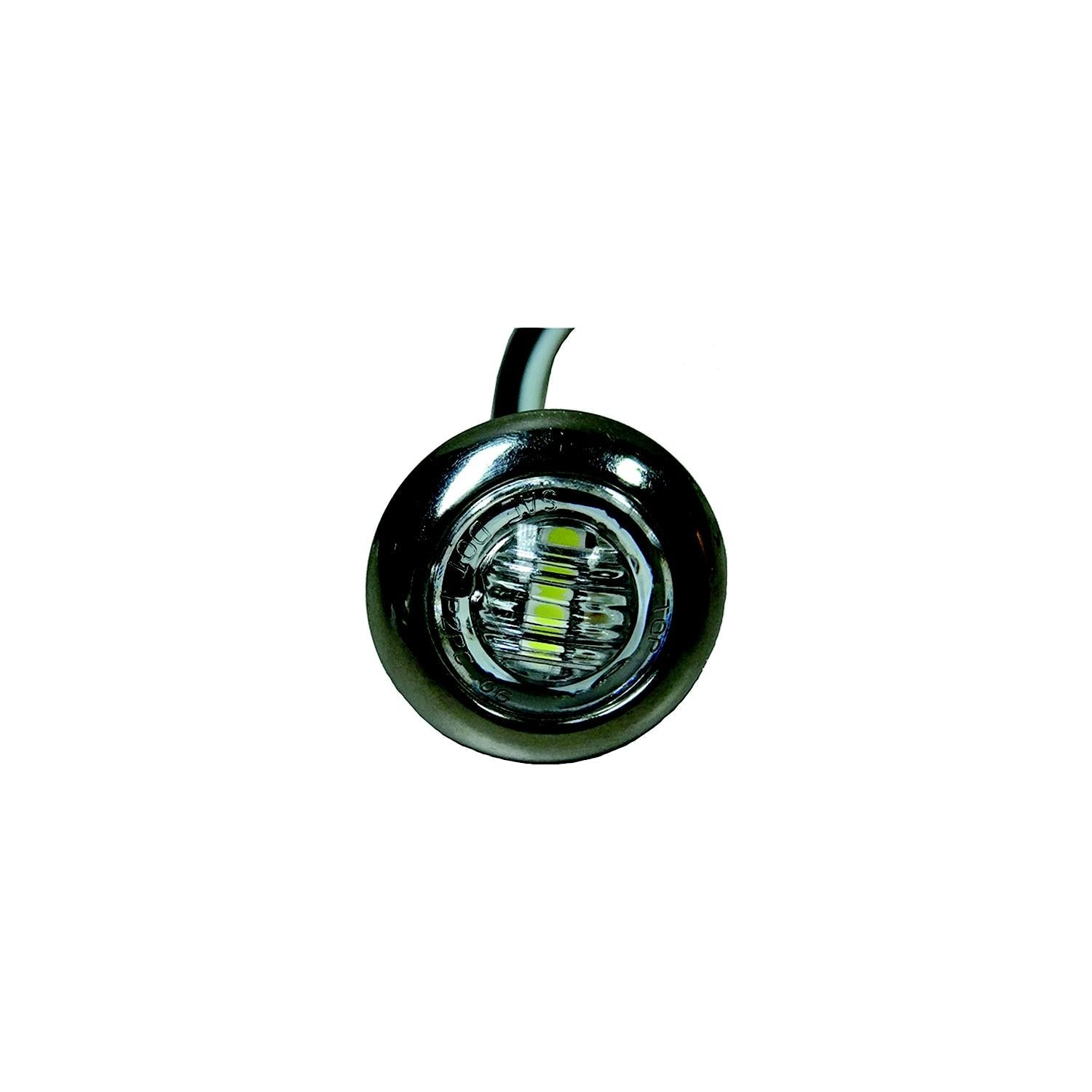 TH Marine LED-51978-DP T-H LED Push-In Utility Light With Stainless Steel Bezel