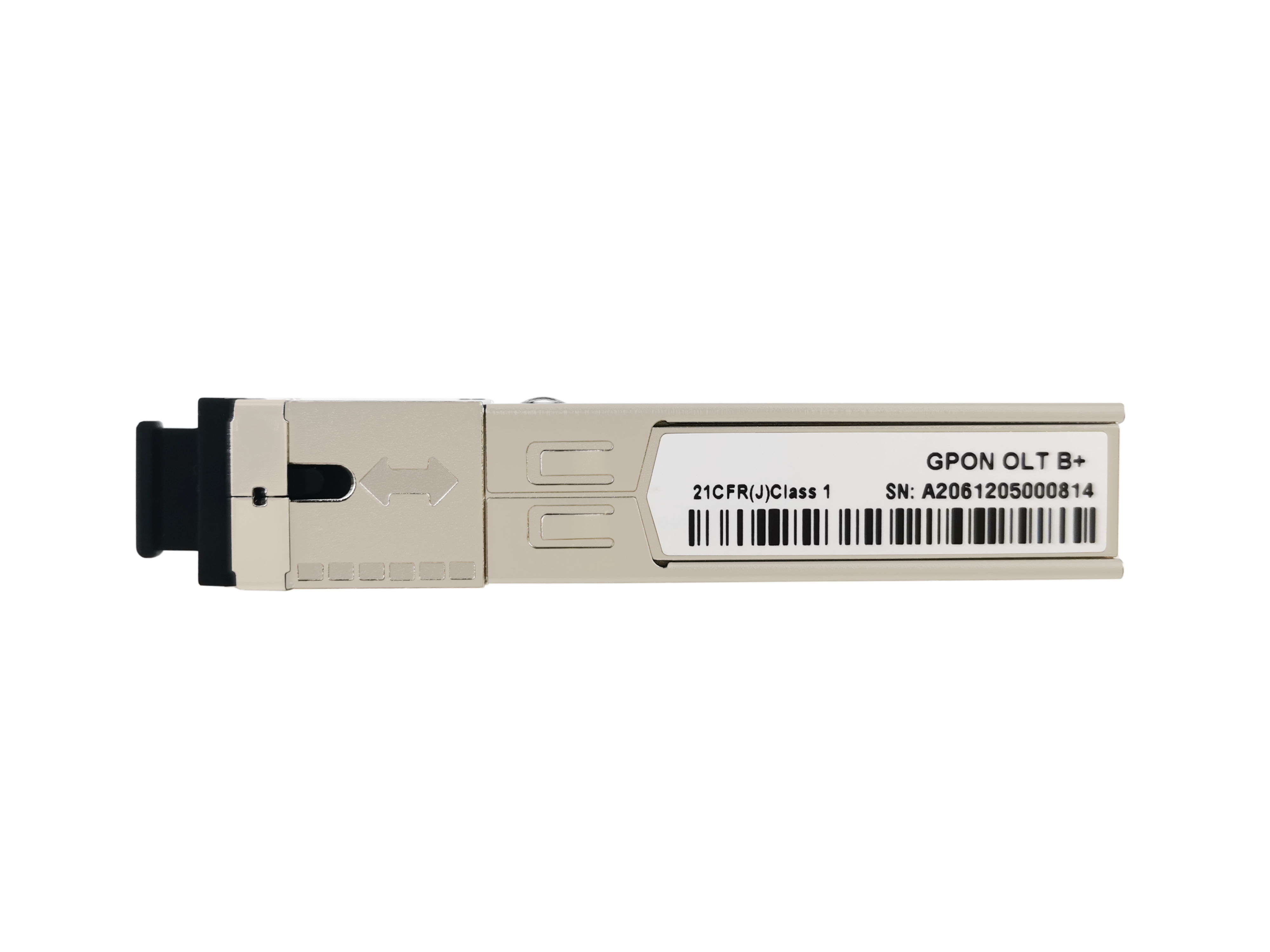 XGSPON ONU, SFP+, 20km, Tx 1270nm 9.953G, Rx 1577nm  9.953G, SC/APC, -40 to -85°C
